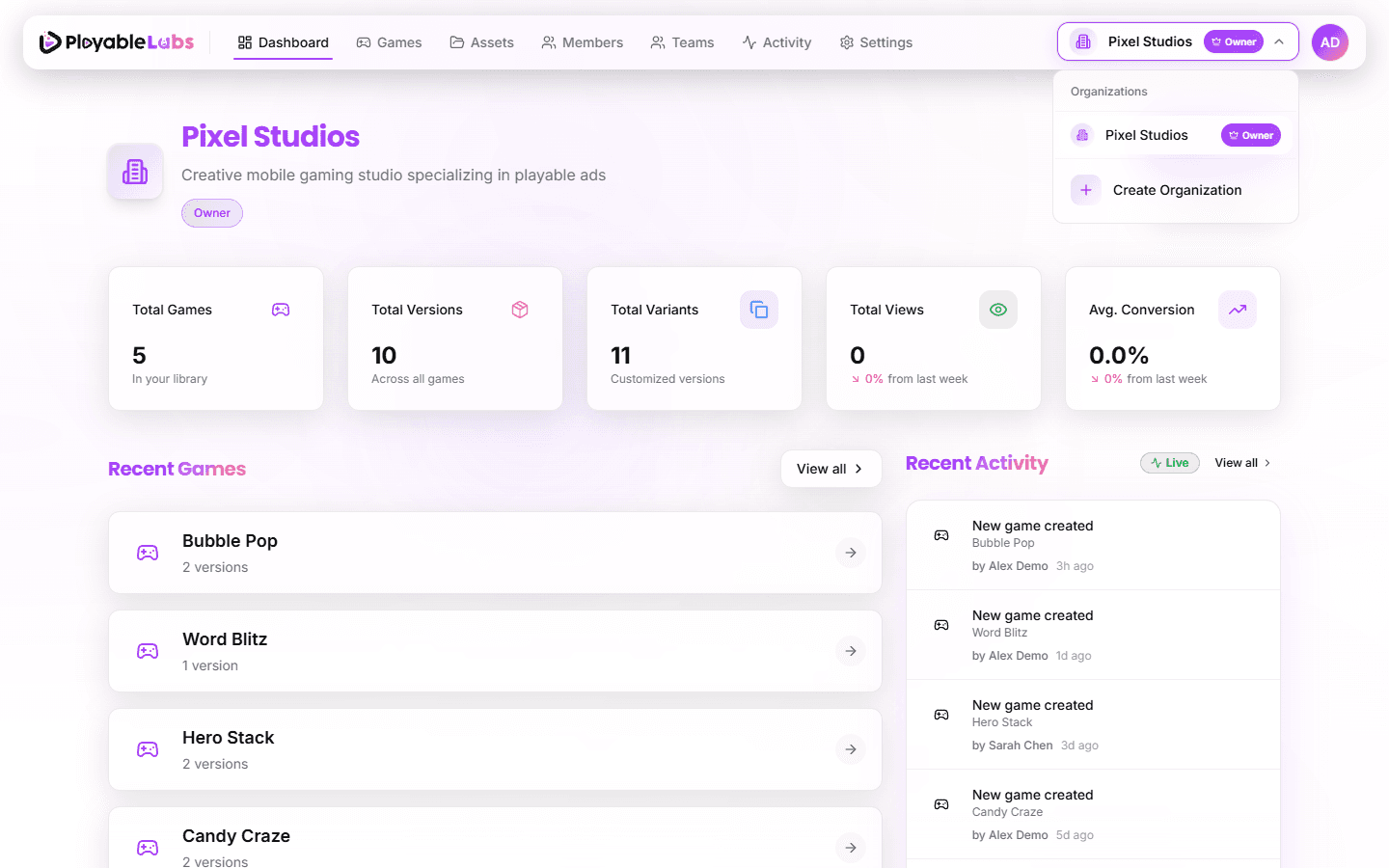 Organization Switcher